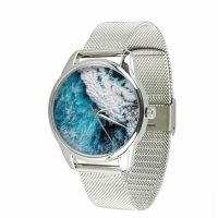 2 ремешка, Океаническая волна на металлическом браслете