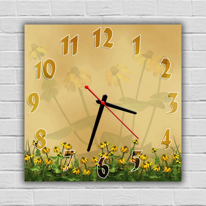 Настенные часы Цветы 1, 30х30 см