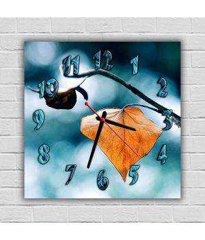 Часы квадратные настенные Осенний Листок