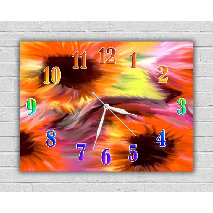 Детские настенные часы Цветочное Настроение, 30x40 см