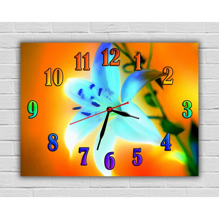 Дитячий настінний годинник Казкова Квітка, 30x40 см
