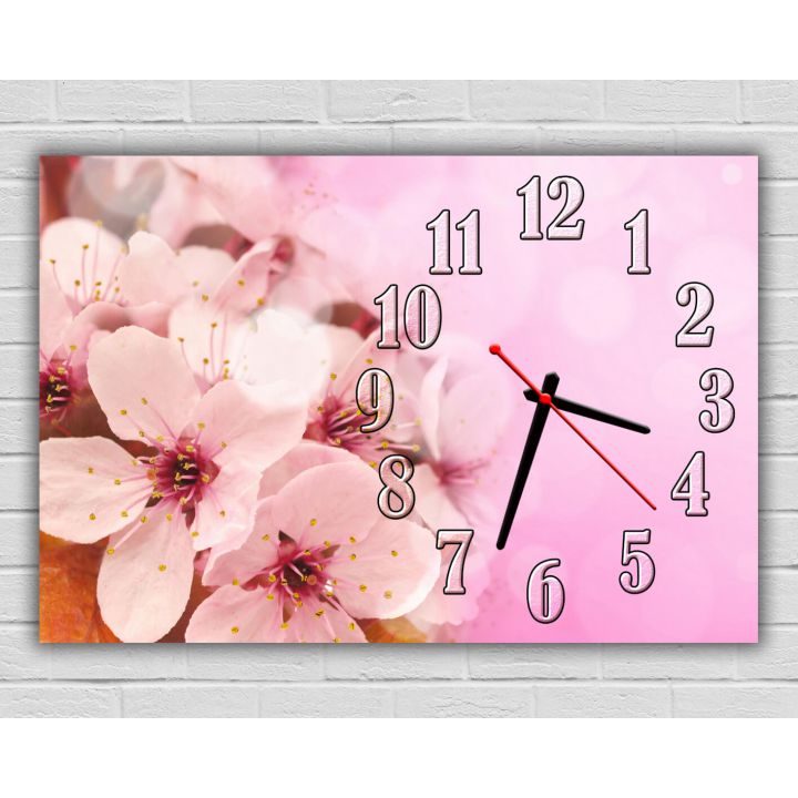 Настінний годинник Вишневий колір, 30х45 см