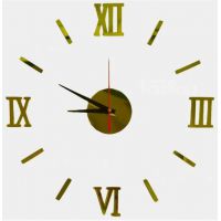 38x38 см, Rome mini Gold 3д часы оригинальные декоративные