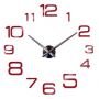 Диаметр 60-130 см, 3D Настенные часы с отдельными цифрами 4226 Red