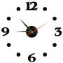 38x38 см, Rome Black 3д часы оригинальные декоративные