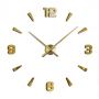 Діаметр 90х140 см, виробництво Чехія, 3Д Годинник на стіну, Арабські полоси, Золото