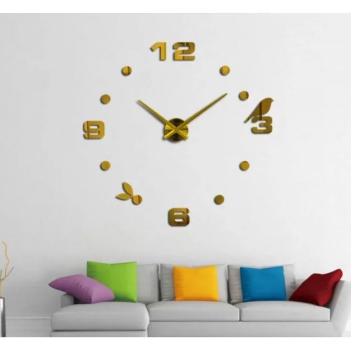 Диаметр 60-130 см, Большие настенные часы 4206, золотого цвета