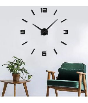 60-130 см, Instant Black 3д часы оригинальные декоративные