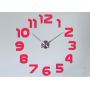 Діаметр 60-130 см, 3Д Годинник на стіну, Арабські цифри Рожевий