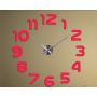 Диаметр 60-130 см, 3Д Часы на стену, Арабские цифры Розовые