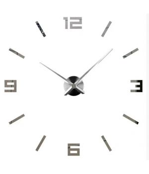 60-130 см, Instant Silver 3д часы оригинальные декоративные