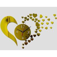40х50 см, Love Gold 3д годинник декоративний красивий
