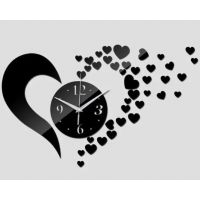 40х50 см, Love Black 3д годинник декоративний красивий