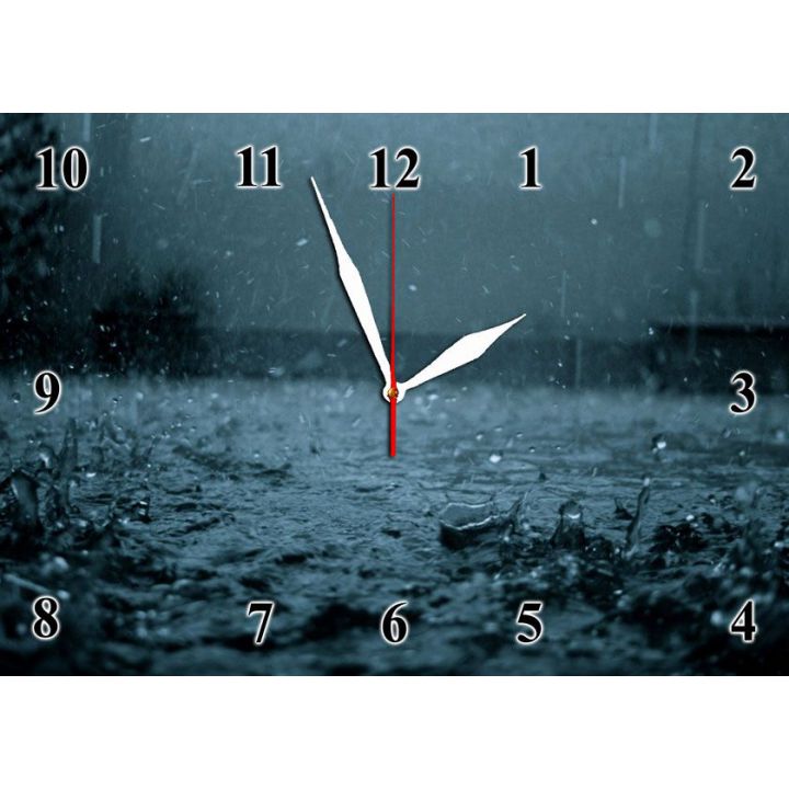 25х35 см, Скляний настінний годинник, 77935
