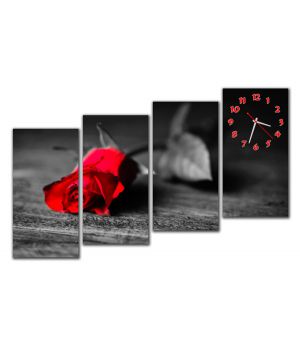 Модульные настенные часы Дыхание розы