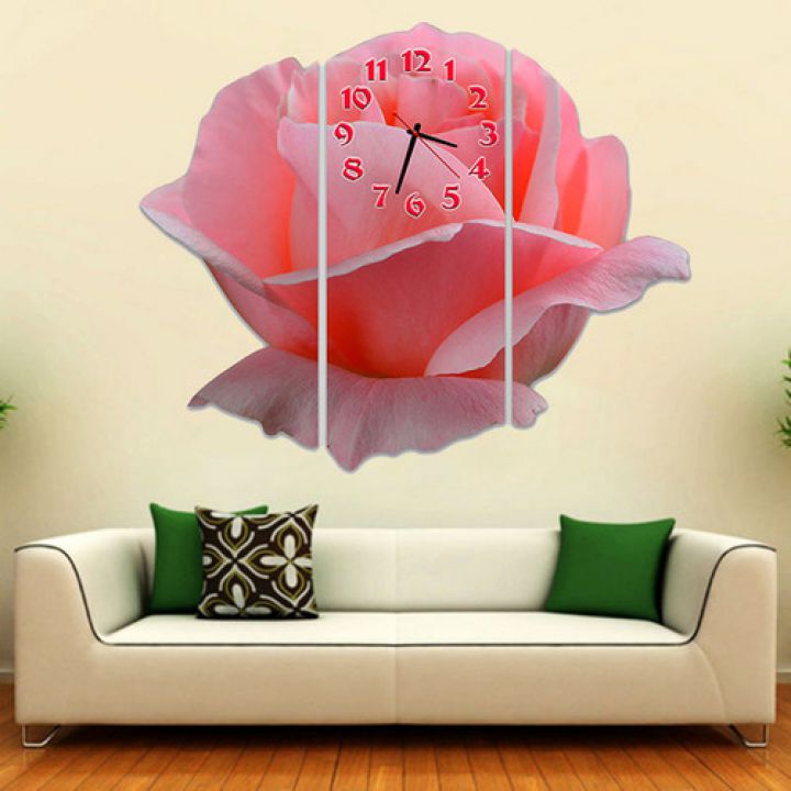 Модульний настінний годинник Чарівна троянда