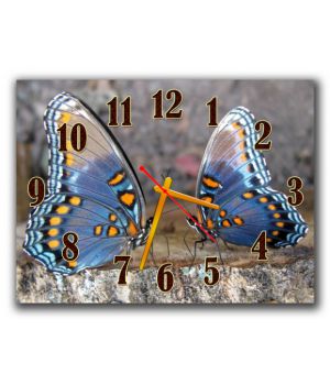Годинник на стіну Два Метелики, 30х40 см