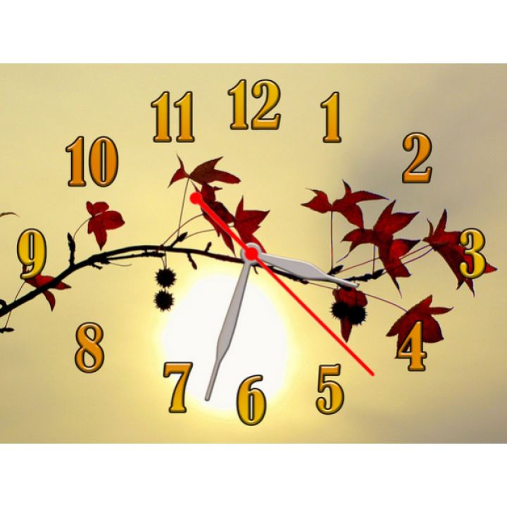 Часы Яркая Осень, 30х40 см