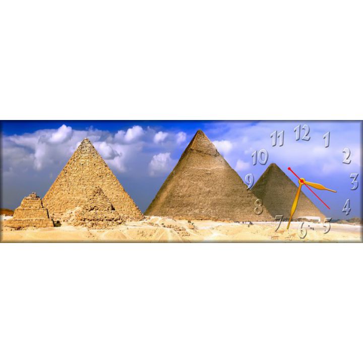 Часы настенные прямоугольные Пирамиды