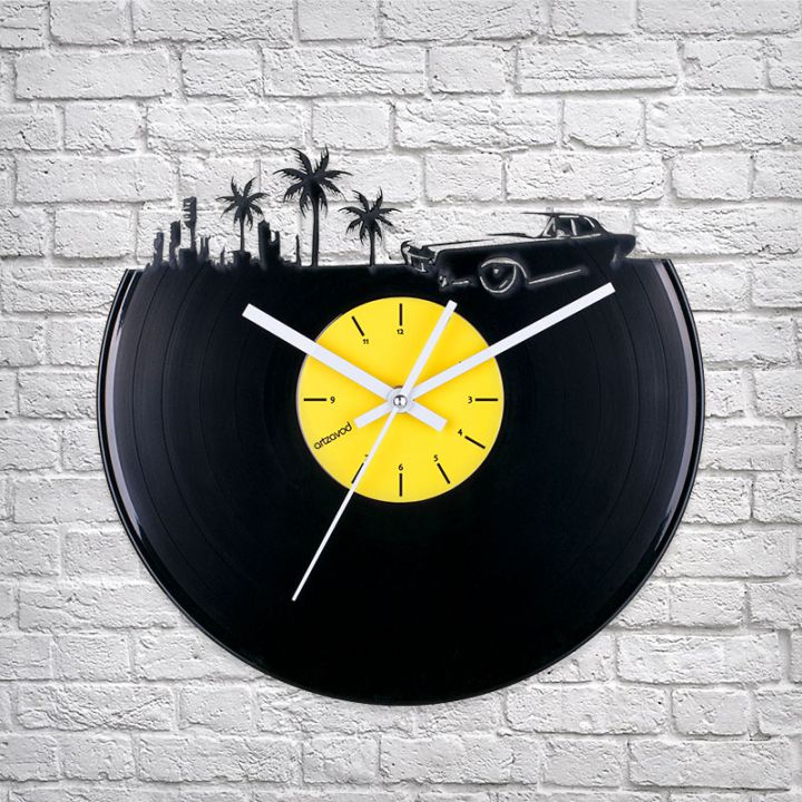 Вініловий годинник Десь в Майамі Вінтаж
