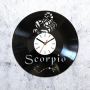 Вініловий годинник Скорпіон