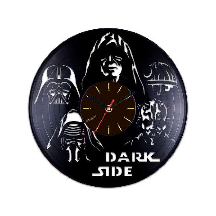 Вініловий годинник Темна сторона