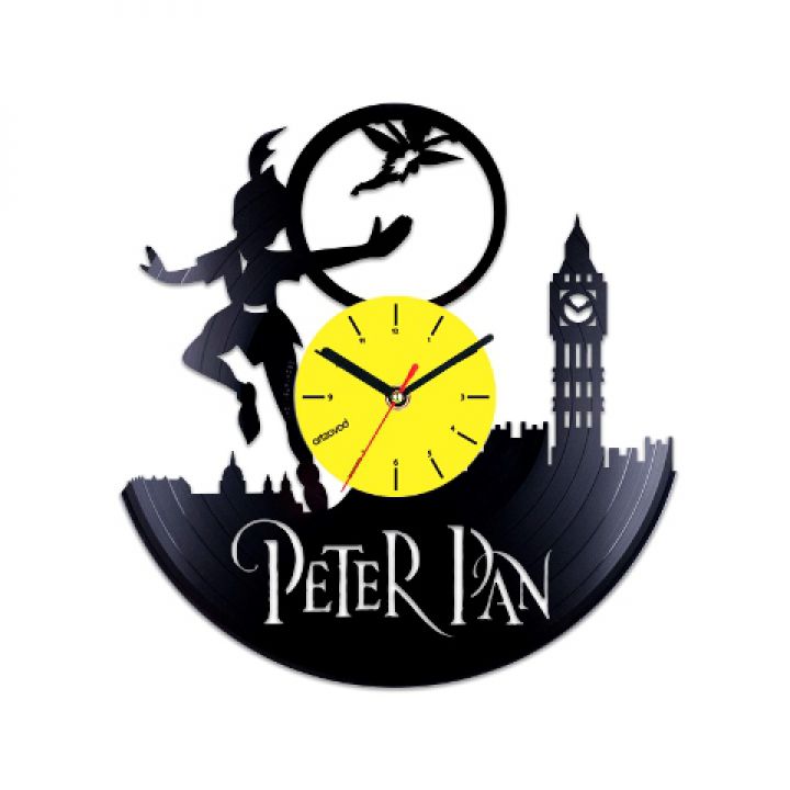 Вініловий годинник Пітер Пен. Лондон