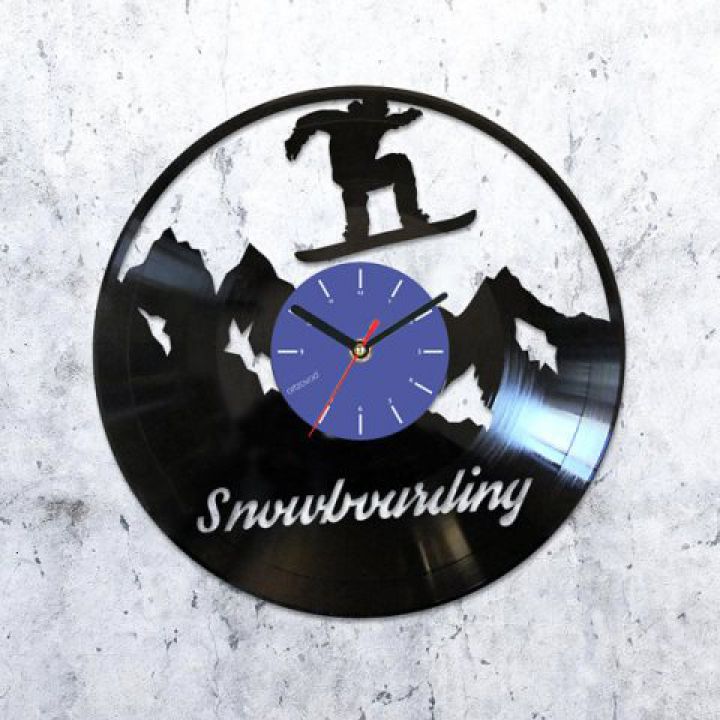 Вініловий годинник Сноубординг