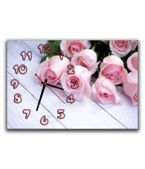 Годинник настінний Мелодія троянд, 30х45 см