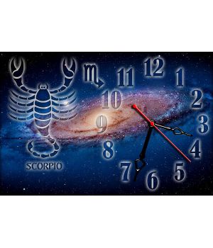 Годинник настінний зодіаку Скорпіон