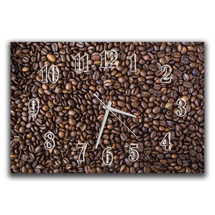 Настенные часы для кухни Кофейные зернышки, 30х45 см