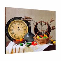 Часы картина на кухню необычные dkr354274, 53х72 см