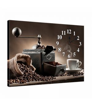 Часы картина на кухню необычные dkr354524, 53х72 см
