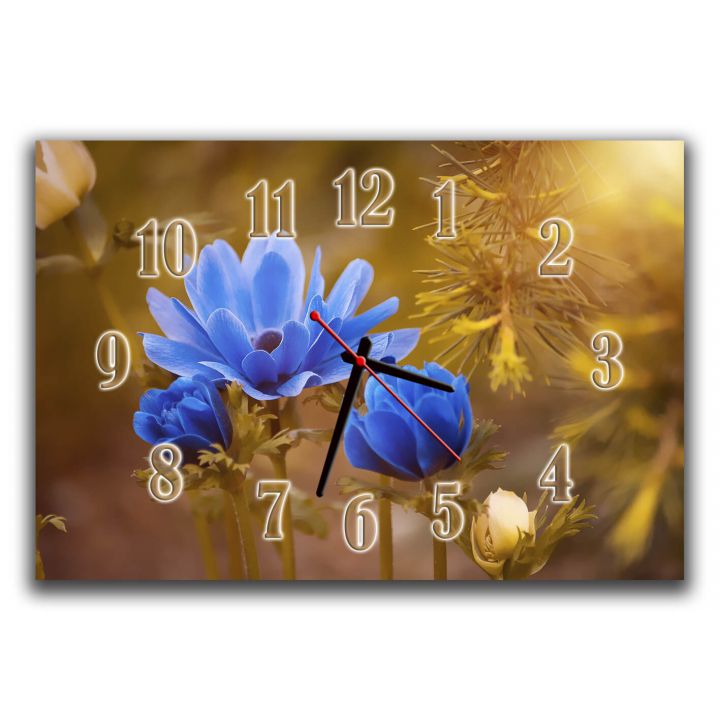 Настенные часы для спальни Красота цветка, 30х45 см