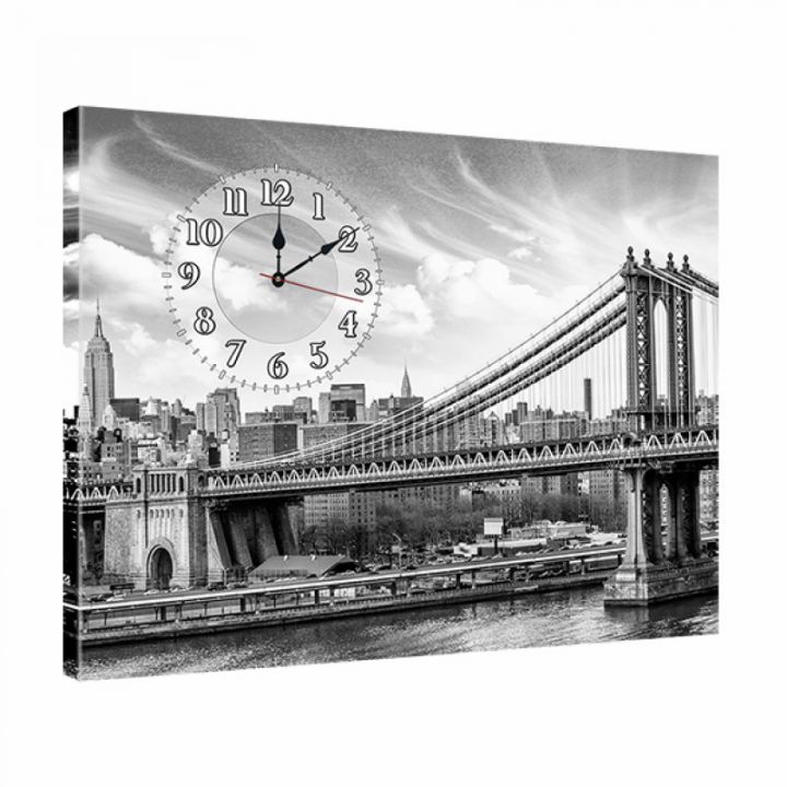 Красивий годинник картина настінний оригінальний в зал, вітальню dkr354455, 53х72 см