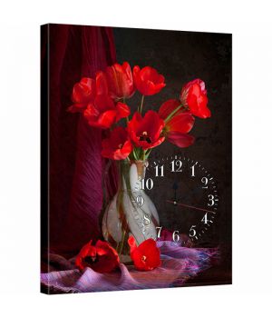 Український годинник картина на кухню dkr354356, 53х72 см