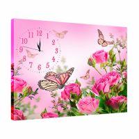 Годинник картина декоративний оригінальний в спальню dkr354586, 53х72 см