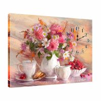 Український годинник картина на кухню dkr354267, 53х72 см