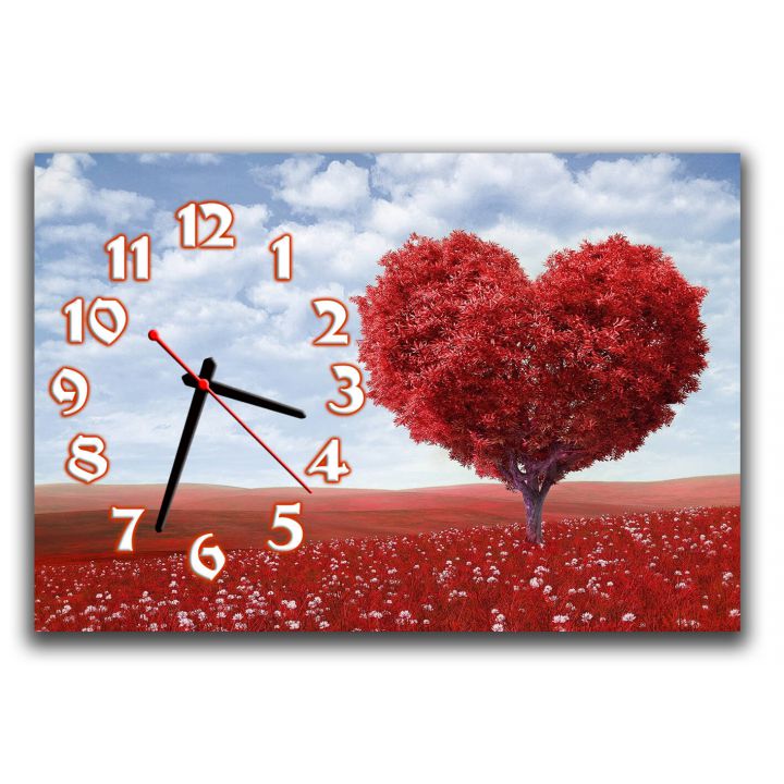 Настенные часы для спальни Дерево любви, 30х45 см