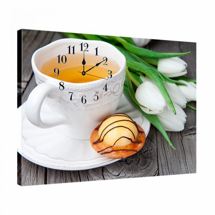 Український годинник картина на кухню dkr354529, 53х72 см
