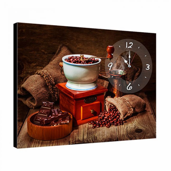 Український годинник картина на кухню dkr354533, 53х72 см