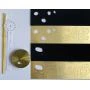 3Д Часы настенные diy clock Size Gold