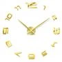 3Д Часы настенные diy clock Clock Gold