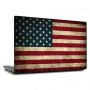 Универсальная наклейка на ноутбук 15.6"-13.3" USA Flag Матовая 380х250 мм