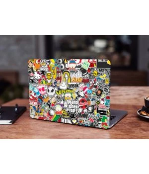 Універсальна наклейка для ноутбука, 13.3"-17.3” 400x260 мм Stickerbomb матова