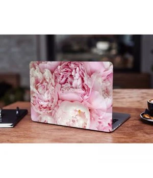 Универсальная наклейка на ноутбук 15.6"-13.3" Peonies Матовая 380х250 мм