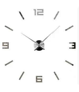 60-130 см, Instant Silver 3д годинник декоративний красивий
