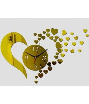 40х50 см, Love Gold 3д годинник декоративний красивий