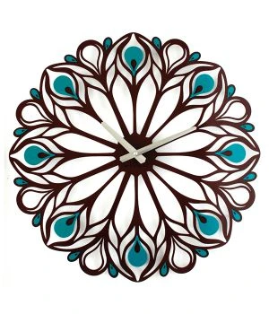 Настенные Часы Peacock Feather