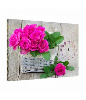 Часы картина на кухню необычные dkr354315, 53х72 см